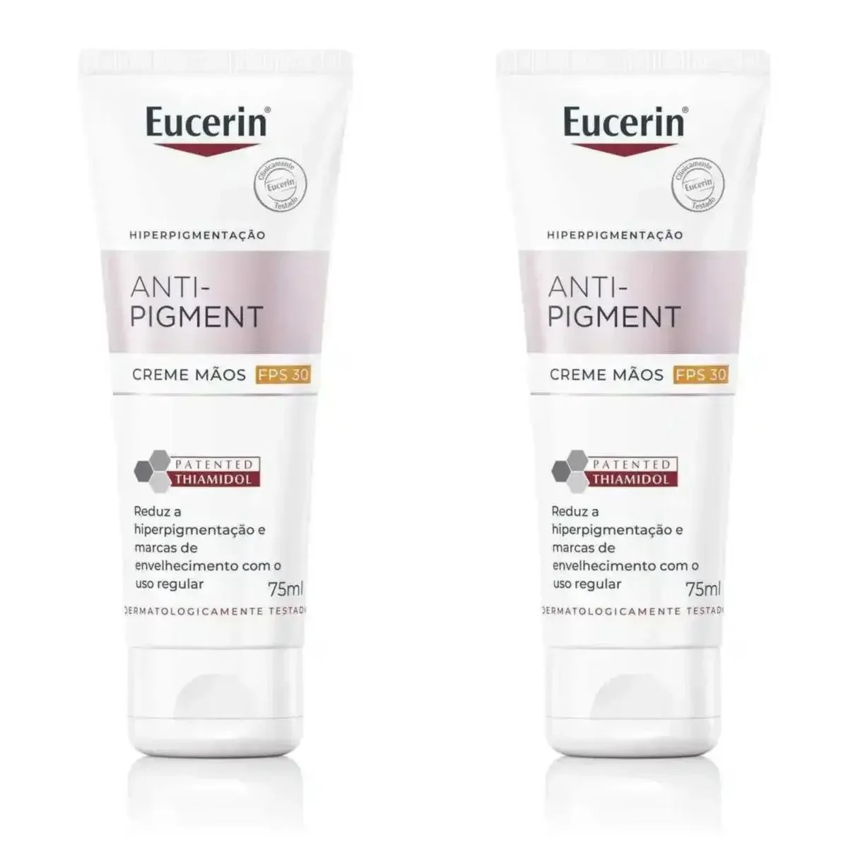 Kit com 2 Unidades de Eucerin Anti Pigment Creme Clareador para Mãos 75Ml
