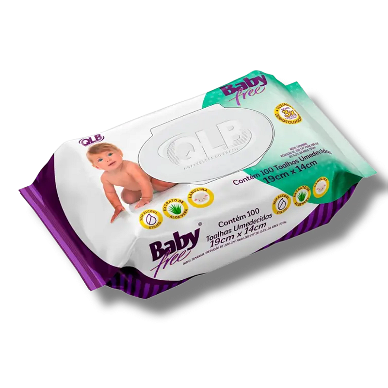 Toalhas Umedecidas Baby Free 100 unidades